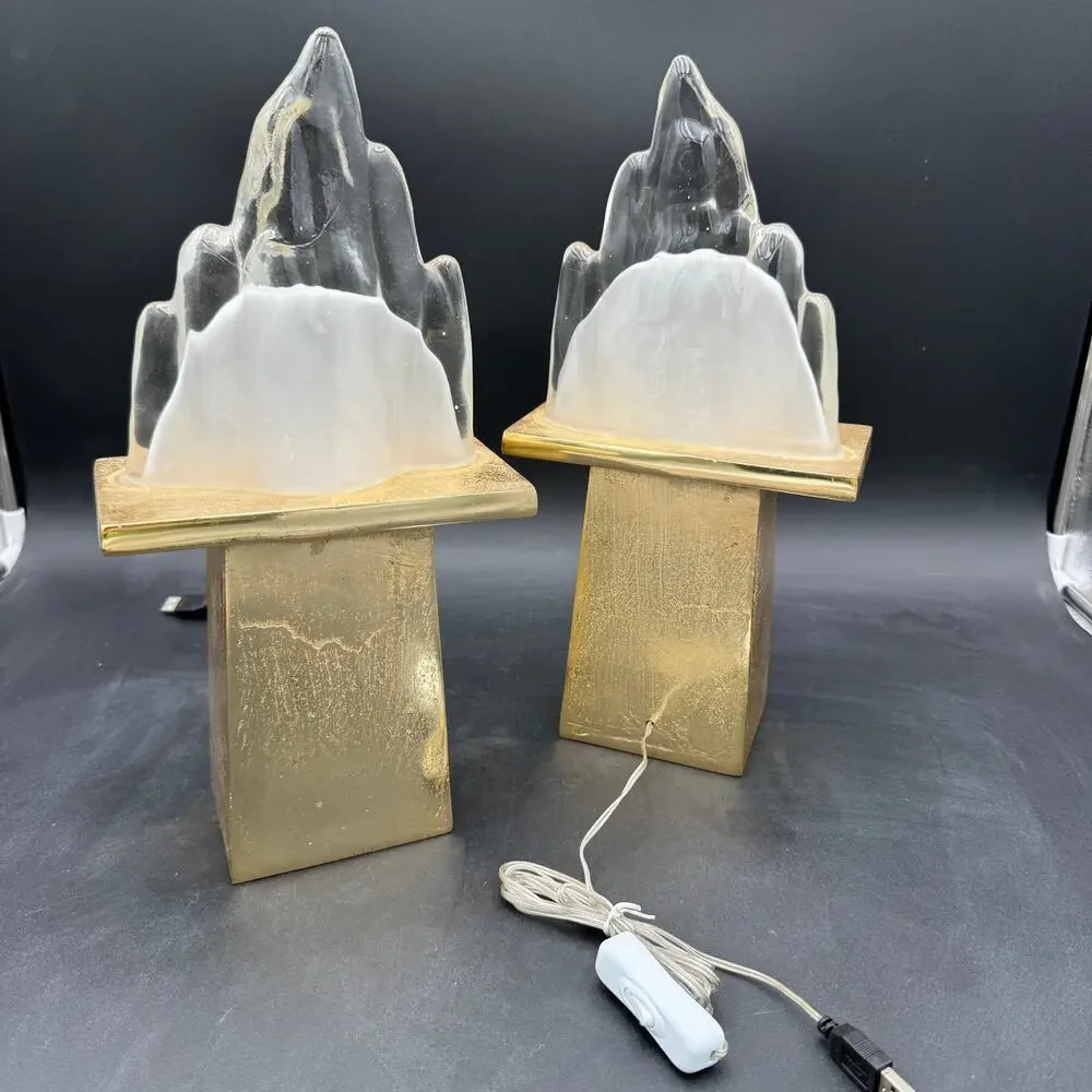 Volcano Accent Lamps Gold Base 14